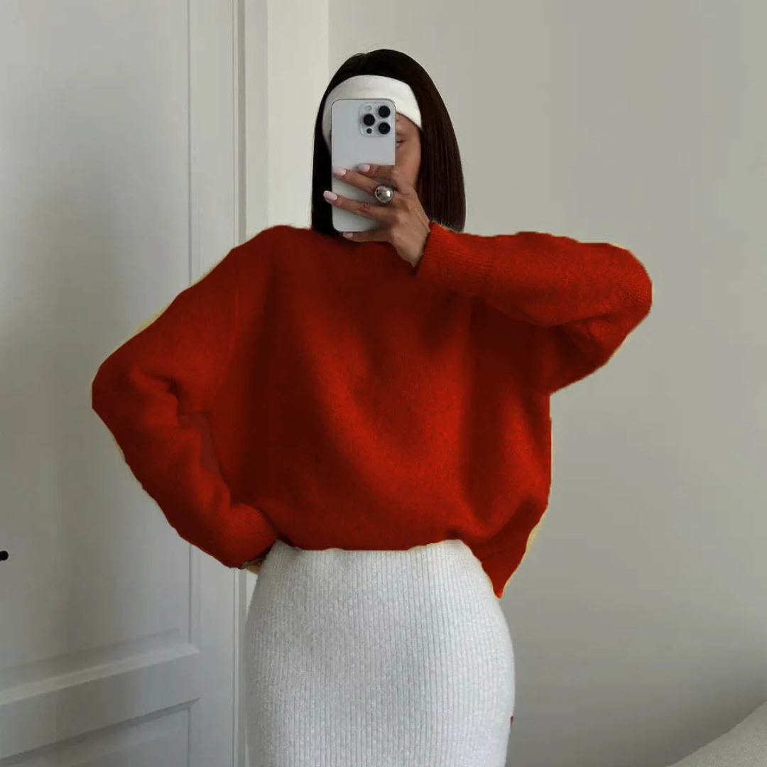 Pull Femme Col Rond Oversize