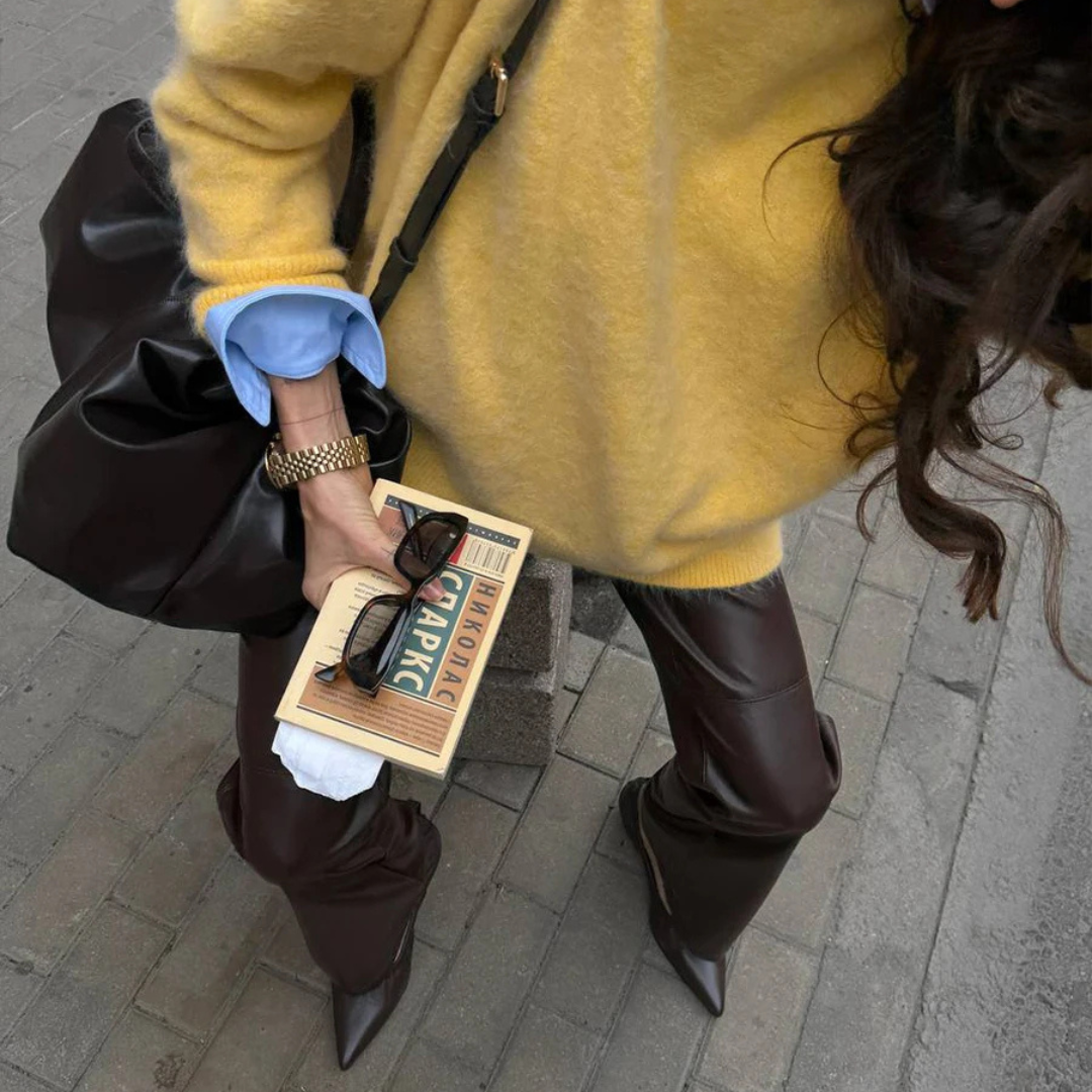 Pull Femme Col Rond Oversize